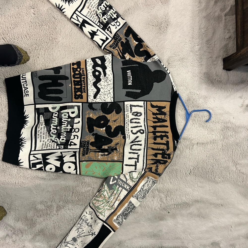Louis Vuitton Multicolor Graphic Sweater